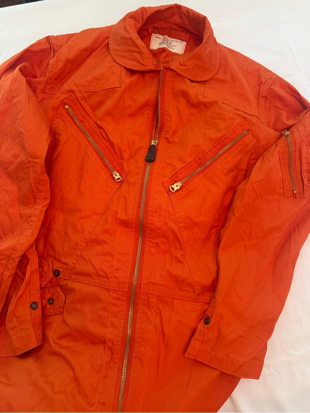 Men's Orange Vietnam era extra light flight suit